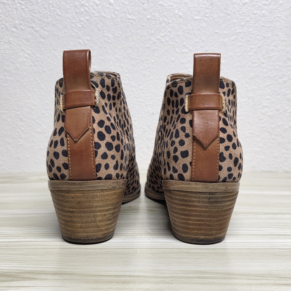 Nine West Leopard Ankle Boot with Chunky Heel Size 8.5 - Picture 4 of 8